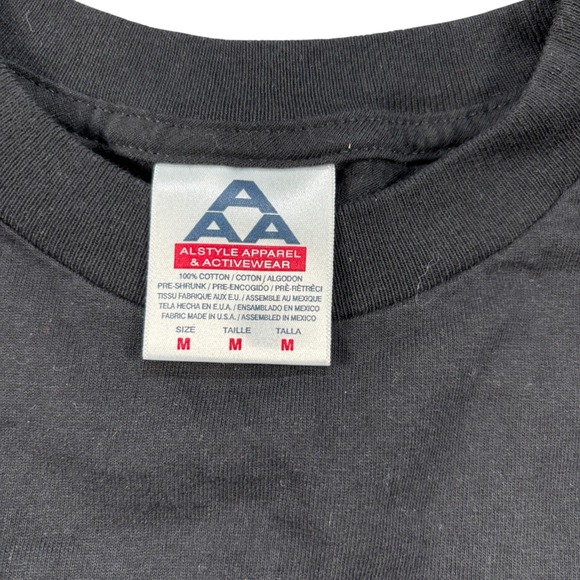 VTG San Francisco sequins bling tee Alstyle Black Sz M Grannycore Biker grunge‎ - Picture 7 of 8